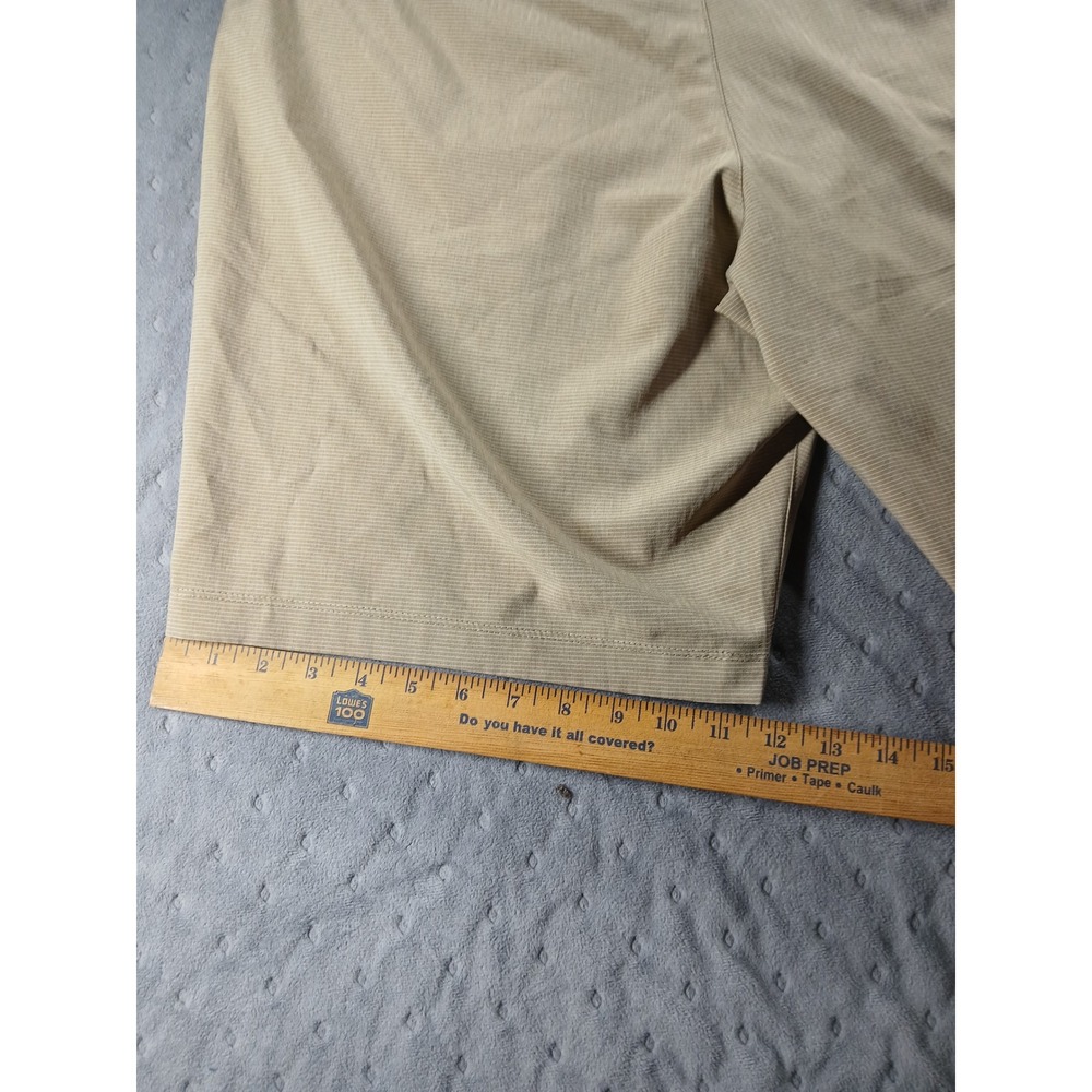 Hang Ten Men's 40 Khaki Hybrid Golf Shorts Tan Stretch Flat Front - Picture 8 of 10